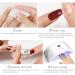 Black Gel Nail Strips KALEFUL Semi Cured Gel Nail Stickers Nail Art Decoration Design Supplies - Buy Online on GoSupps.com