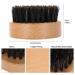 Professional Wood Beard Brush for Men | Mustache & Beard Grooming Kit | Beech Circle Brush for Care & Cleaning - Buy Online on GoSupps.com