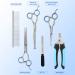Topgoose 6-Piece Dog Grooming Scissors Set with Safety Round Tip - Professional Tools for Pet Cats Dogs - Curved, Thinning, Straight Scissors, Comb, Nail Clipper, Nail File - Buy Online on GoSupps.com