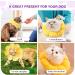 Adjustable Soft Cat Collar | Leak Protection & Comfort - Sunflower Design (8-25cm) - Buy Online on GoSupps.com
