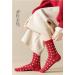 Chinese New Year Red Cotton Women's Zodiac Socks | Festive Spring Festival Retro Design (Size 34-39) - Buy Online on GoSupps.com