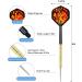 CIKKUE Steel Tip Darts 18 Pack - Premium Professional Metal Dart Set with Extra Flights & Tools - Ideal Men's Gift - Buy Online on GoSupps.com