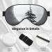 Moon Pine Tree Soft Eye Mask - Unisex Comfortable & Breathable Sleep Aid for Deep Rest - Black - Buy Online on GoSupps.com