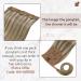 Runature Ash Brown & Platinum Blonde Clip-In Real Hair Braid Extensions | Remy Human Hair | 14 Inch #8P60 | 70g | 35cm - Buy Online on GoSupps.com
