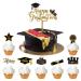 25 Pcs Graduation Cake Topper - Graduation Cake Decorations Graduation Cupcake Toppers Graduation Decorations Graduation Cake Toppers 2024 Graduation Party Decorations Graduation Toppers