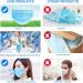 Brightt ASTM Level 3 Face Masks - 4 Ply Disposable Made in USA 50 Packs Elastic Ear Loops for Adults - International Shipping Available - Buy Online on GoSupps.com