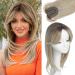 Hair Topper for Thinning Hair 14inch Hair Toppers for Women Big Base Topper Hair Piece for Hair Loss Topper Soft Hair Extensions Fringe Clip in Hair 14 Inch Cool Blonde Mix