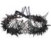 MOSTORY Handmade Black Crown for Men Gothic Tiara Headband King s Fairy Headpiece Royal Prince Dark Crown for Drama Cosplay Mardi Gras Carnival Wedding Medieval Costume Hair Accessory