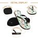 Mnsruu Tropical Cactus Flower Flip Flops for Men & Women | Home Hotel Spa & Travel Comfort - Buy Online on GoSupps.com