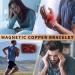 BioMag Copper Bracelet for Men - Double Row Ultra Strength Magnetic Wristband 8.6in - Adjustable with Tools - Copper - Buy Online on GoSupps.com