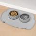 Coomazy Silicone Dog and Cat Food Mat - Waterproof Feeding Mat for Bowls - Grey - Buy Online on GoSupps.com
