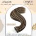 UGEAT Microring Extensions Real Hair - 60cm Chocolate Brown Micro Loop Extensions (50g 50 Strands) | #4/27 Microring Hair Extensions - Buy Online on GoSupps.com