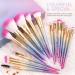 Docolor 16 PCs Premium Makeup Brush Set - Synthetic Powder Foundation Contour Blush Concealer Eyeshadow & Liner - Pink Pineapple Makeup Brush Kit - Buy Online on GoSupps.com