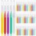 50 PCS Interdental Brush, Braces Brush for Cleaner Toothpick Dental Tooth Flossing Head Oral Hygiene Flosser Cleaners Tooth Cleaning Tools (5 Colors and Sizes) by PHSZZ