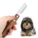 Dog trimmeters with wooden handle for stump dogs Radalhaard d ckel Dachshund Fine top hair Terrier medium abridricling knife brown right -hand trim knife pet care tool for pet pet underwool