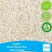 Certified Organic White Risotto Rice (Arborio) - 1kg | Fenbrook Organic - Buy Online on GoSupps.com