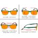Eyekepper Blue Light Blocking Reading Glasses - 5 Pack Square Computer Readers Orange Tinted +2.50 | Shop Internationally - Buy Online on GoSupps.com
