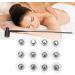 Stainless Steel Hair Needles Set | Plum Flower Skin Hammer with 12 Replacement Heads | TCM Vein Waste Needles for Hair Loss & Physiotherapy - Buy Online on GoSupps.com