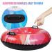 CALO 34 Heavy Duty Snow Tube Sled for Kids and Adults - Big Inflatable Snow Tube for Outdoor Sledding - Red/Blue - Buy Online on GoSupps.com