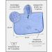 ULLENBOOM Bateponcho Babil | 100% Cotton Terry Bath Towel & Robe for Kids (1-3 Years) - Oeko-Tex Certified EU Made Blue - Buy Online on GoSupps.com