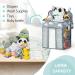 Mloong Diaper Caddy Hanging Organizer for Changing Table - Nursery Diaper Holder for Crib, Car - Diaper Stacker for Newborn Baby Boy & Girl - Light Grey - Buy Online on GoSupps.com