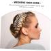 Beaupretty Bridal Hair Accessories Tiara Women Hair Comb Wedding Hair Comb Bridal Hair Comb Women's Accessories White Manual Wedding Hair Accessories - Buy Online on GoSupps.com