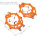 2pcs/Set 12 Tooth Mountaineering Crampons Ice Snow Grips Wearproof Anti Skid Snow Shoes Accessory for Snow Boots and Shoes(M Code) Climbing Climbing Tool - Buy Online on GoSupps.com