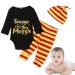Baby Boys Girls Snuggle This Muggle Bodysuit and Striped Pants Outfit with Hat 6-9 Months Black Long Sleeve