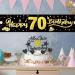 70th Birthday Cake Decorations - Gold Rock 11-Piece Set | Happy 70th Birthday Cake Topper for Men & Women - Buy Online on GoSupps.com