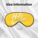 Buy Reusable Sleep Mask Eye for Men & Women - Soft Blackout Eye Covers for Better Sleep Travel & Camping Essentials | Goodlooking Hello - Buy Online on GoSupps.com