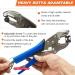 Heavy Duty Snap Fasteners Kit with Pliers for Metal Snap Installation - 15mm Marine Snaps for Boat Cover/Canvas/Carpet/Leather - Stainless Steel - MinliGUY - Buy Online on GoSupps.com