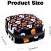Halloween Skull Black Sanitary Napkin Storage Bag - Portable Period Bag for Women and Teen Girls - Multi-colored - 1Pcs - Buy Online on GoSupps.com