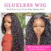 VRBest 24 Inch Deep Wave HD Transparent Lace Front Wig 180% Density | Pre Plucked Wet & Wavy Human Hair Wigs for Black Women - Buy Online on GoSupps.com