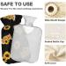 Cozy Hot Water Bottle with Cute Bear Cover - Sunflower Design for Pain Relief & Heat Therapy | 2 Liters - Buy Online on GoSupps.com
