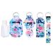 PUEZOKLY Lip Love Bundle: Neoprene Balm Holder Keychain Set with 30ml Reusable Flip Cap Bottles Style 2