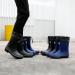 Men's Waterproof PVC Rubber Garden Rain Boots - Comfortable Mid-Calf Lightweight Adjustable Chelsea Ankle Fishing Shoes for Outdoor Work - Size 10.5 (Black-Yellow) - Buy Online on GoSupps.com