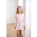 Puseky Toddler Girl Floral Dress and Cardigan Set 4-5 Years Pink - Sleeveless Dress with Ribbed Cardigan Coat - Buy Online on GoSupps.com