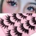 Shop Okdeals 5 Pairs Thai Style Spiky 3D Wet Look Manga Lashes - Japanese Anime Cosplay Eye Lash Extensions - Buy Online on GoSupps.com