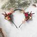 Wedity Christmas Antlers Hair Accessories Xmas Party Berry Flower Hair Hoop Headwear Hair Accessories for Women Girls (C) - Buy Online on GoSupps.com
