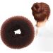 Donut bread maker hair bun maker 7-piece brown ring shape set with 10 U-shaped clips 5 elastic hair ropes. - Buy Online on GoSupps.com