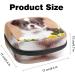 Shop Cute Dog in Flowers Napkin Storage Bag | Portable Menstrual Cup Bag for Women & Teens - Buy Online on GoSupps.com