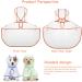 Petcute Waterproof Dog Raincoat with Hood | Transparent Breathable PVC Coat for Medium & Large Dogs - XS Orange - Buy Online on GoSupps.com