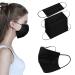 100PCS Black Disposable Face Masks with 3 Layer Protection and Adjustable Ear Loops - Buy Online on GoSupps.com