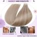 LAAVOO Tape-in Extensions - 60cm Real Hair Ash Blond & Hell Blond #P18/613 20pcs 50g - Premium Remy Hair for Gorgeous Volume - Buy Online on GoSupps.com