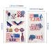 Patriotic Temporary Tattoos - 110 PCS for Adults & Kids | USA Independence Day & Party Supplies - Buy Online on GoSupps.com