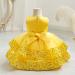 Miipat Yellow Sequin Tulle Dress | Toddler Girl Party Princess Dress 3-4 Years - Buy Online on GoSupps.com