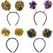 amangul Christmas Rainbow Pompoms Hair Hoop Woman Headband Makeup Headband for Easter Carnivals Cosplay Hair Accessories(Color 1) - Buy Online on GoSupps.com