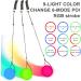 Funmo LED POI Balls - 2 Pack for Beginners & Professionals | Rainbow Flaps & Adjustable Loops | Perfect for Juggling and Light Shows - Buy Online on GoSupps.com