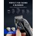 GLAKER Cordless Hair Clippers for Men - Professional Barber Clipper Kit with 15 Guide Combs for Haircut Trimming & Grooming - Black - Buy Online on GoSupps.com
