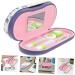 Solustrie Pink Double-Layer Glasses Case for Women | Stylish Leather Sunglasses & Lens Holder | Travel Tweezers Included | Durable Violet PU Design - Buy Online on GoSupps.com